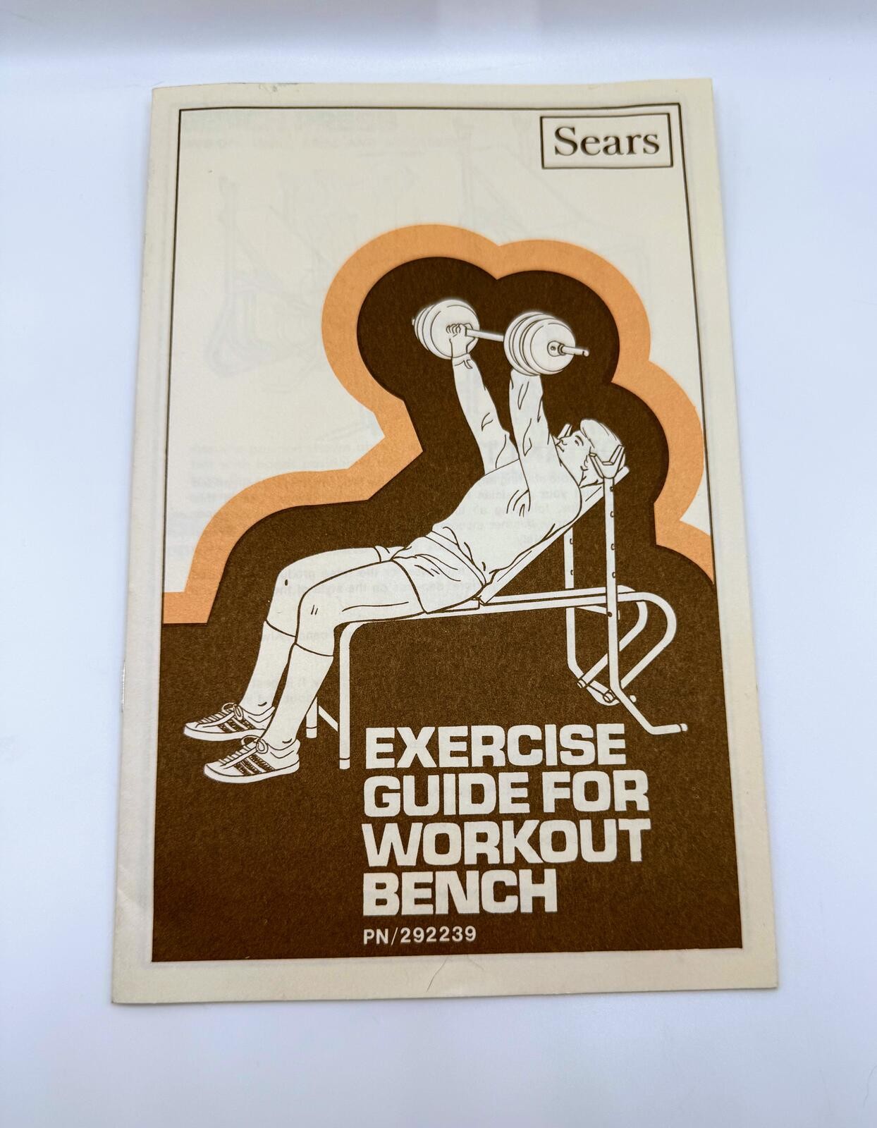 Vintage Sears Exercise Guide for Workout Bench Manual Booklet PN 292239