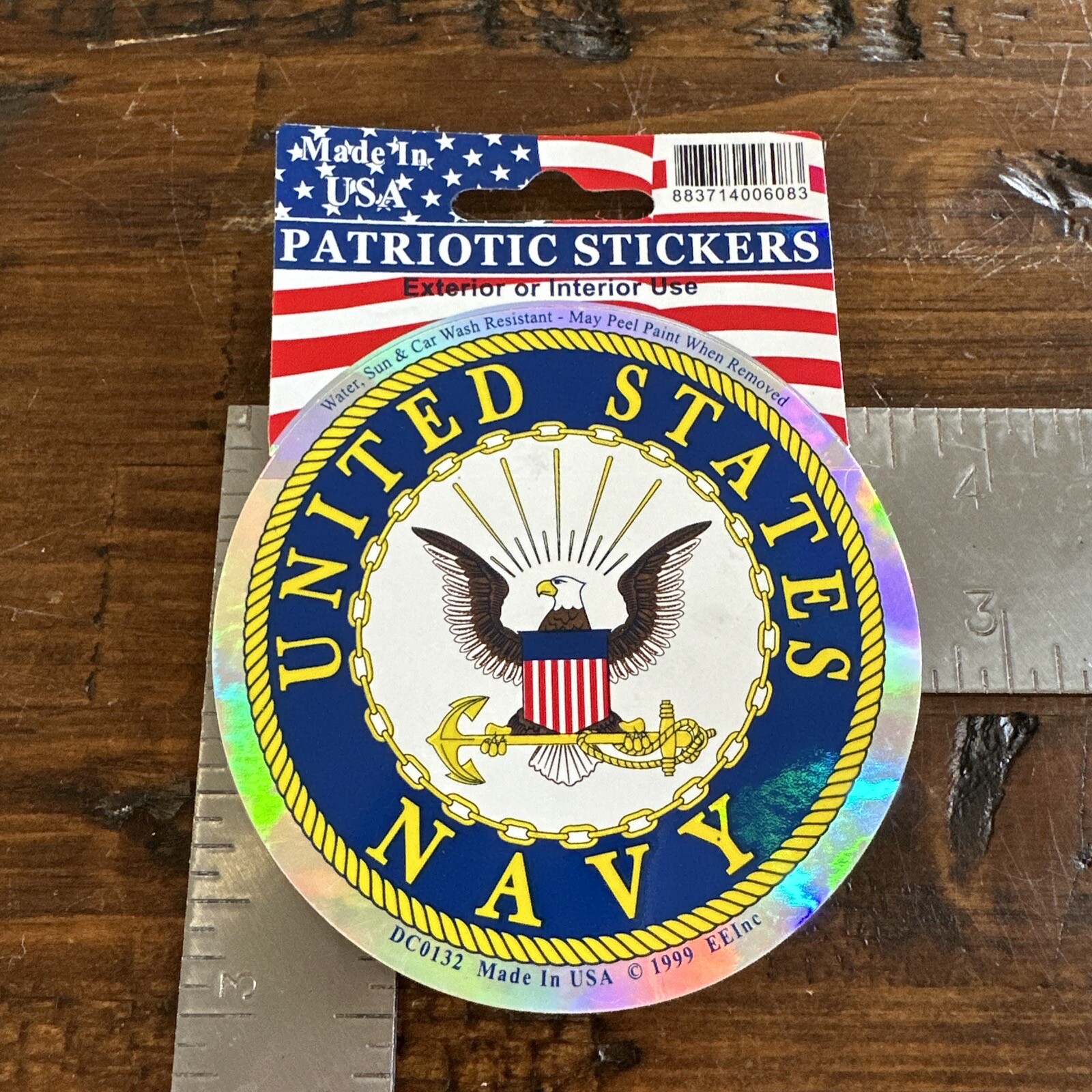 United States Navy Circle 3.5” Sticker