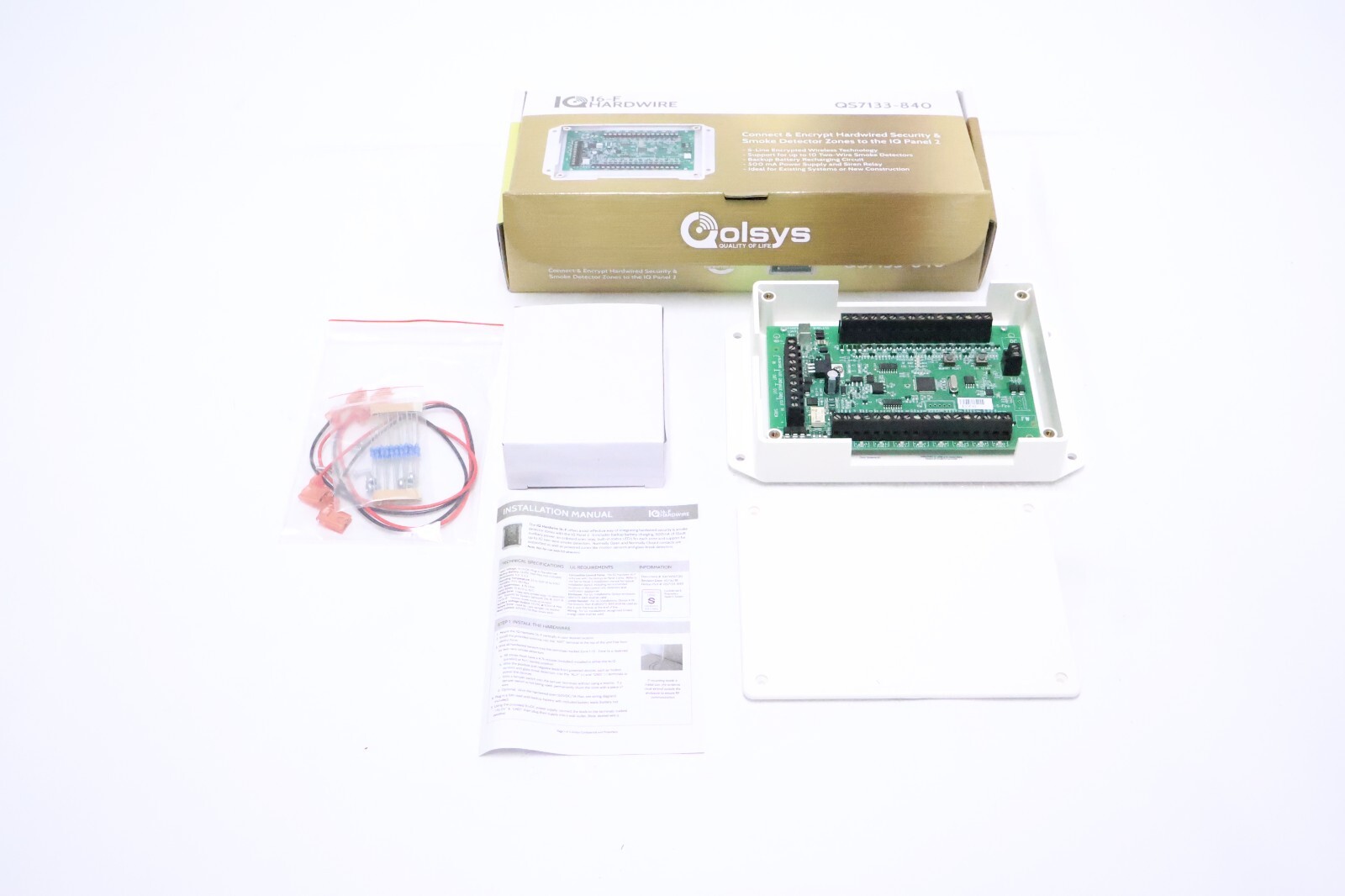 Qolsys QS7133-840 IQ Hardwire 16-F Wireless Converter