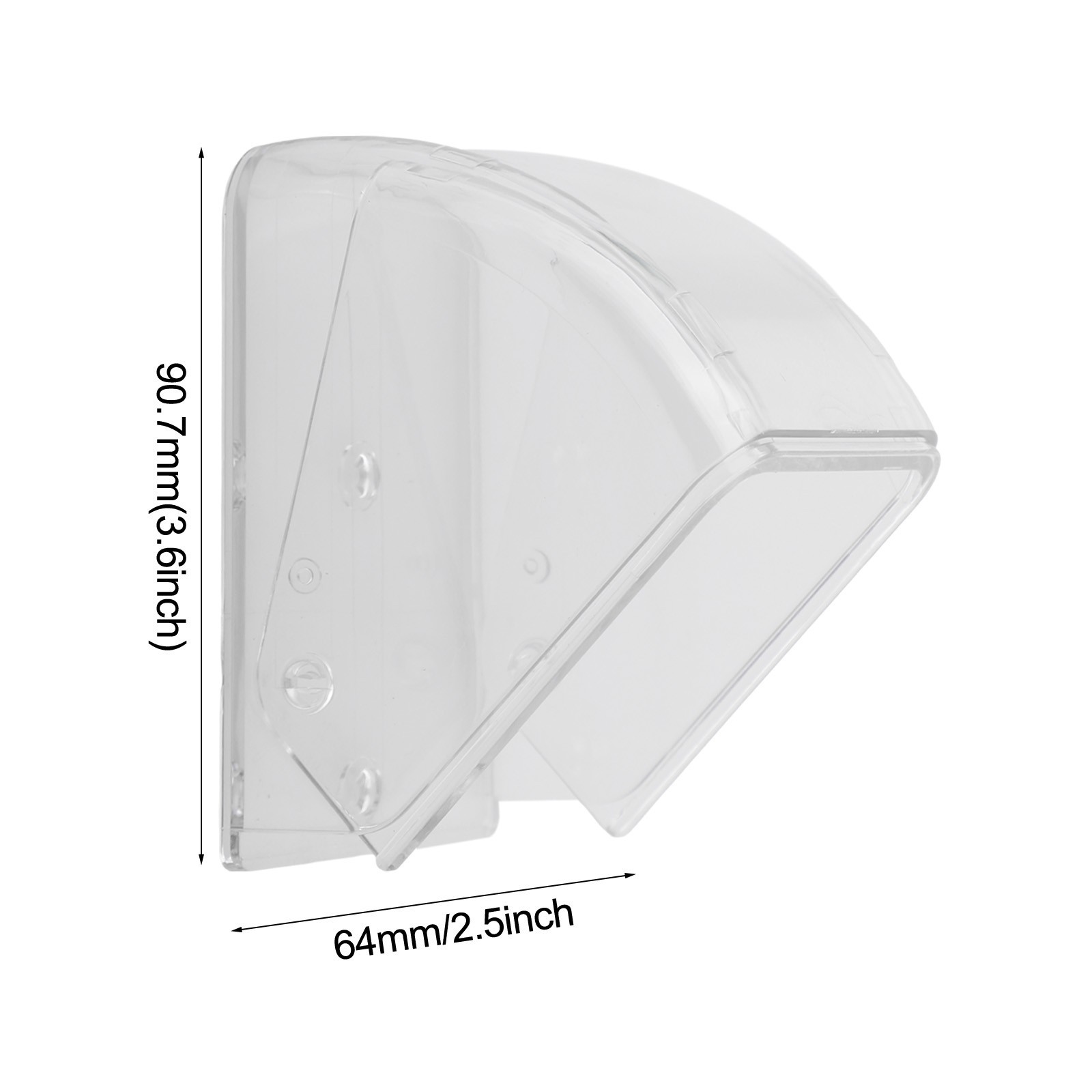 Easily Installed Weather Resistant Doorbell Cover with Key Holder Feature