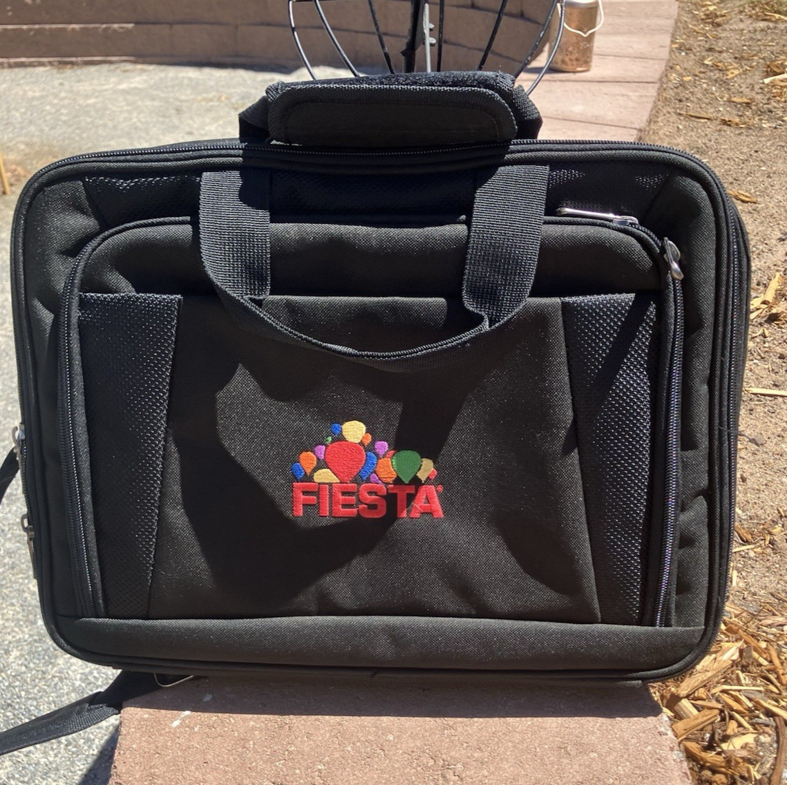 Port Authority FIESTA Embroidered Laptop Messenger Bag Albuquerque NM Festival