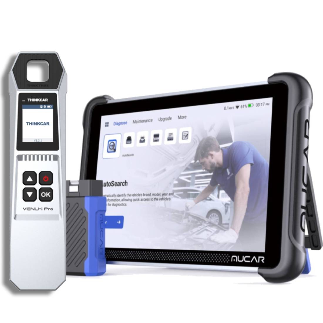MUCAR 892BT & TPMS Programming Tool set Free Update 35+Resets TPMS Relearn Reset