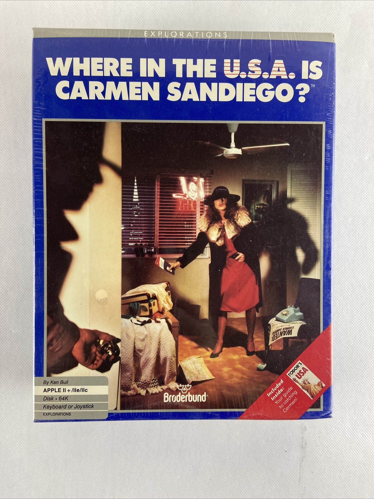 Where In The U.S.A. Is Carmen San Diego for Apple II+/IIe/IIc. New Unopened