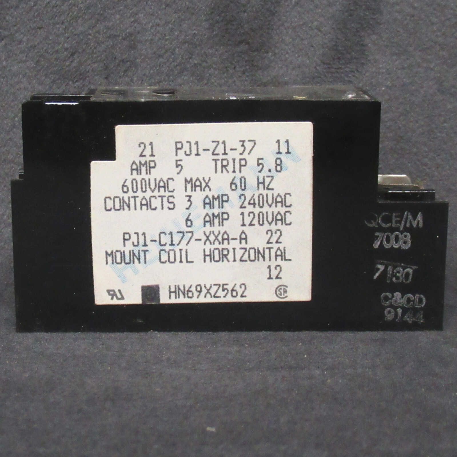 ~Discount HVAC~ CP-HN69XZ562 - Carrier - Overload Relay 6/3A @ 120/240V