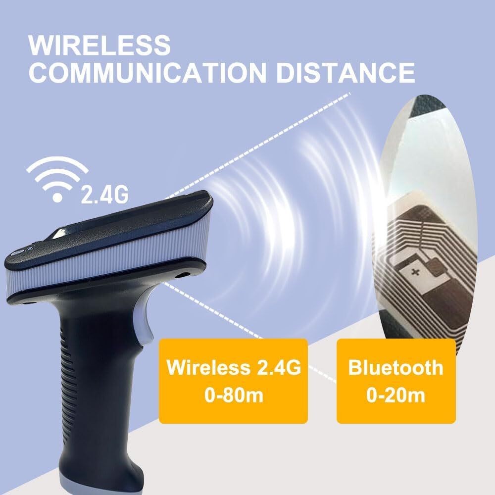 SR290 UHF RFID Reader Bluetooth 2.4G 1D/2D Barcode Scanner Handheld Terminal