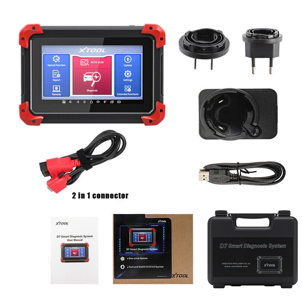 XTOOL Scanner D7 Auto Full Diagnostic Bidirectional Scan Key Programming Tool