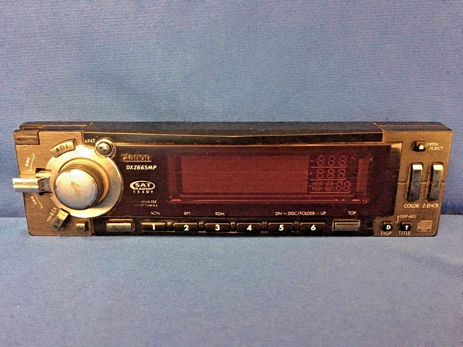 faceplate dxz665mp clarion