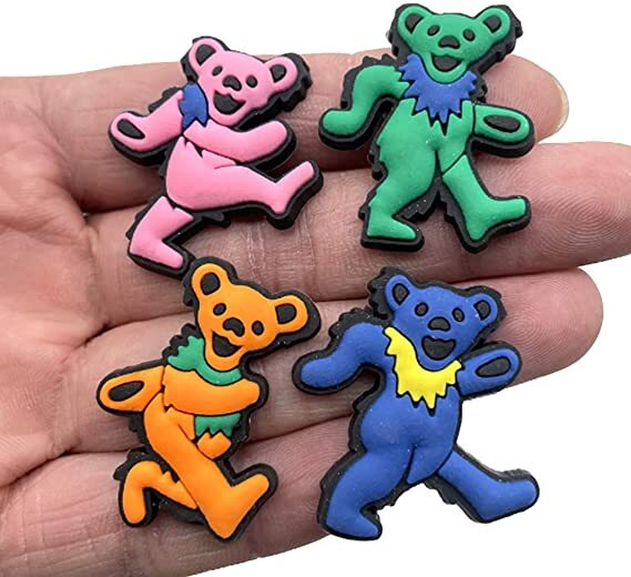 Croc Charms Grateful Dead Steal Your Face Dancing Bear Dead and Company Stealie