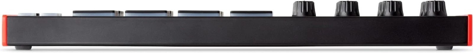 Portable USB MIDI Controller with RGB Pads & Adjustable Knobs for Music Produ...