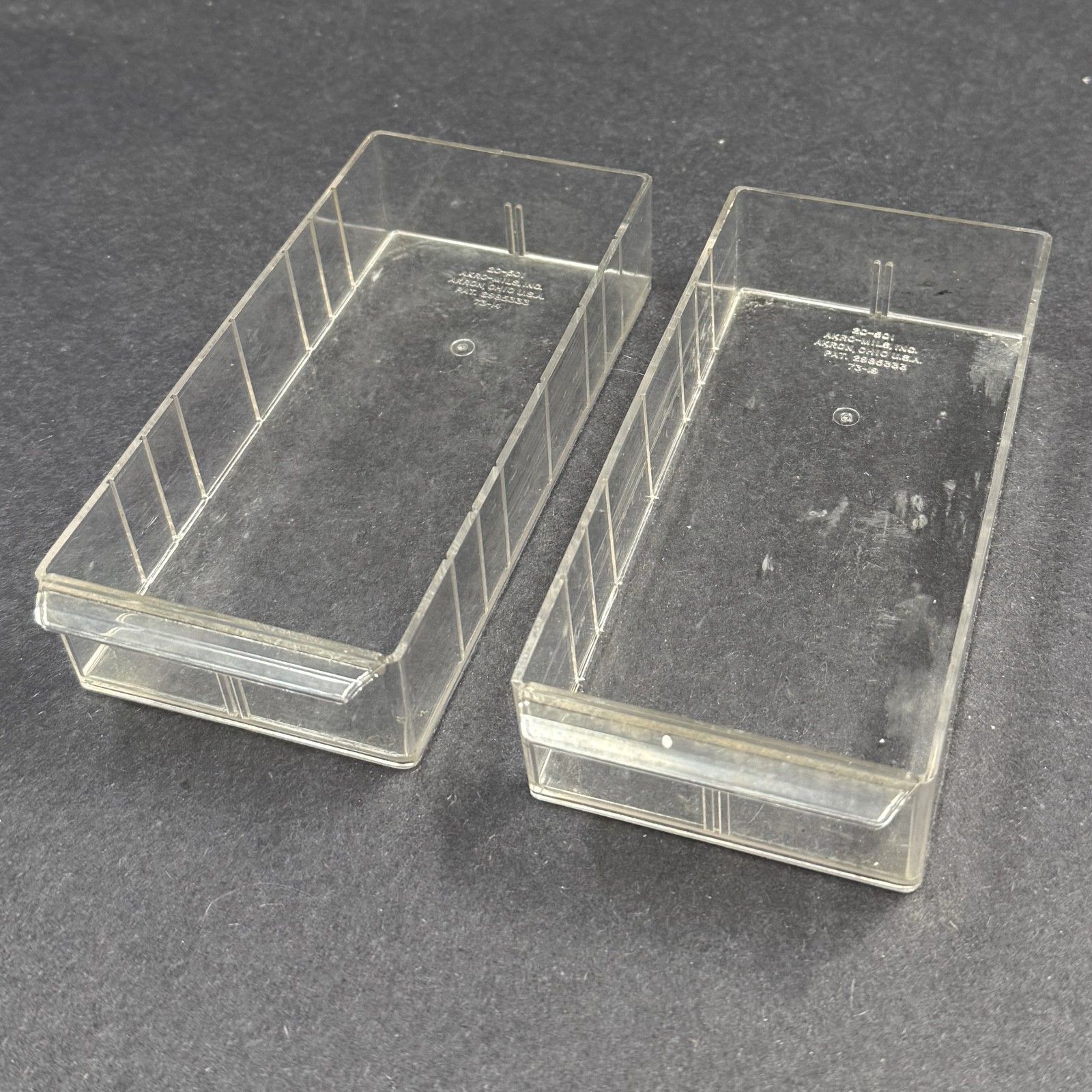 Lot of 2  Vintage AKRO MILS 20-501 Replacement DRAWERS