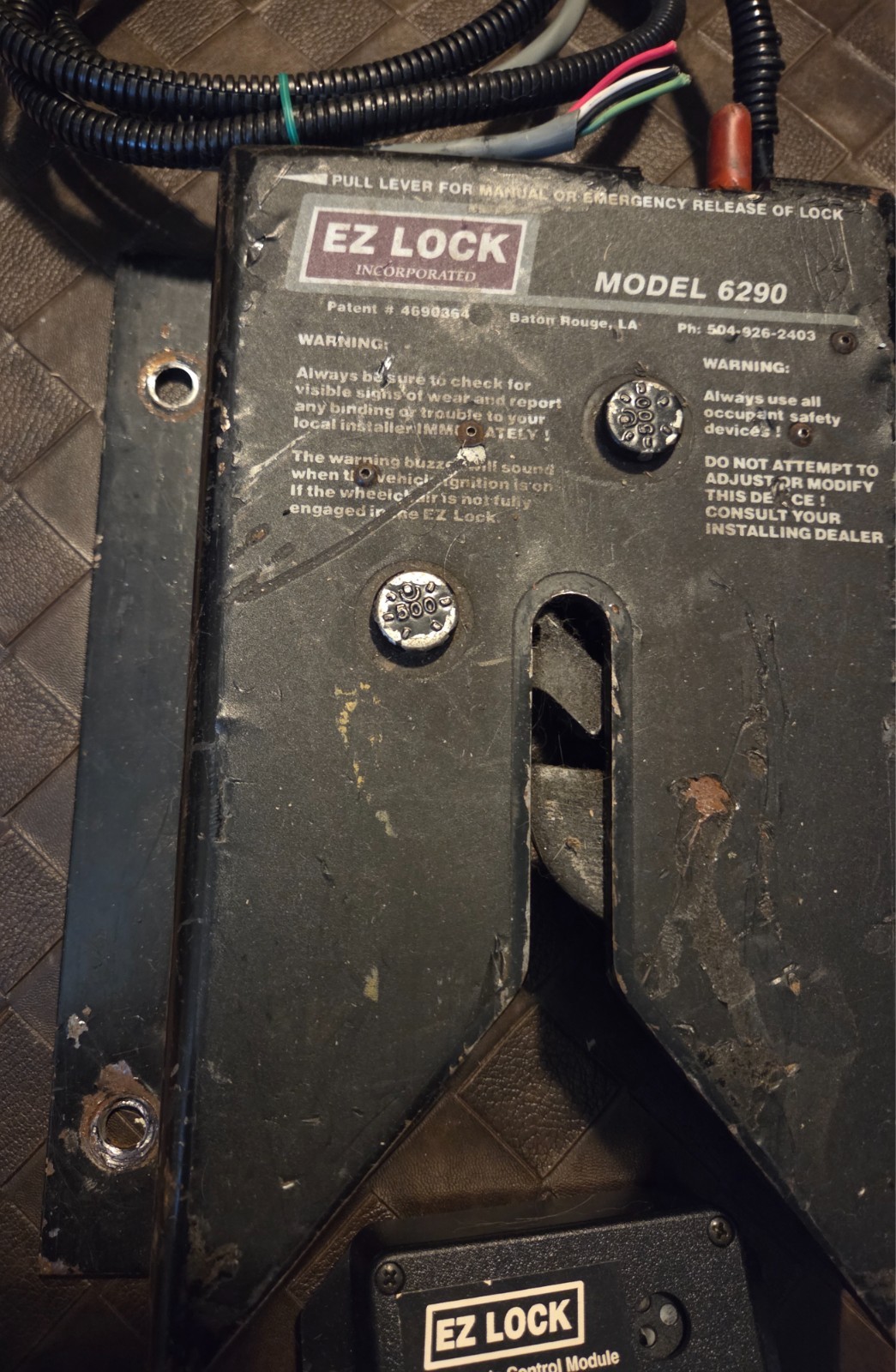 EZ Lock 6290 Wheelchair Restraint System