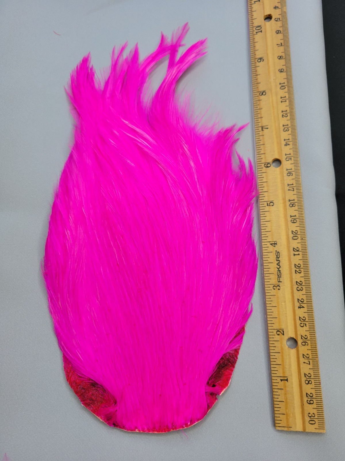 Lot 50,  Top Quality  PINK India Rooster Streamer Neck Cape Feathers