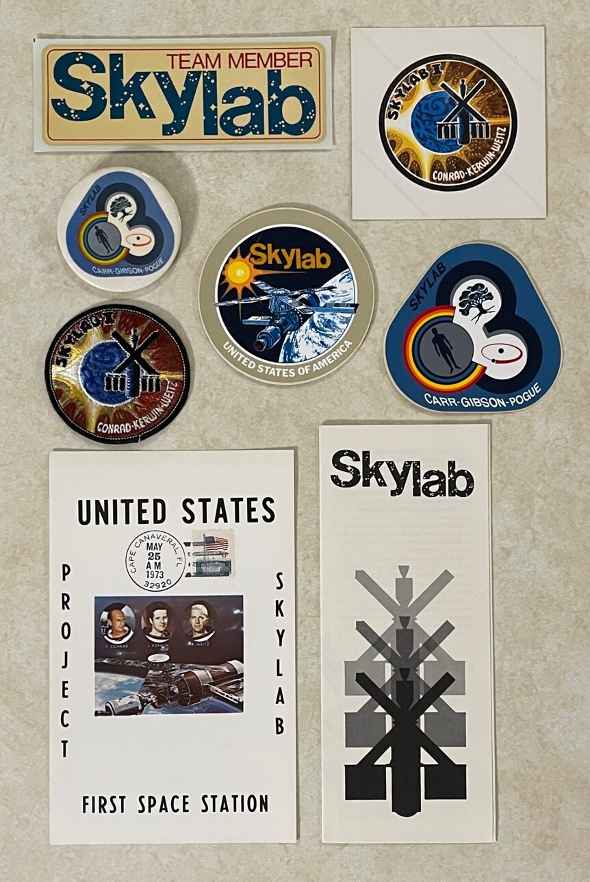 PROJECT SKYLAB ORIGINAL EPHEMERA BUTTON PATCH DECALS