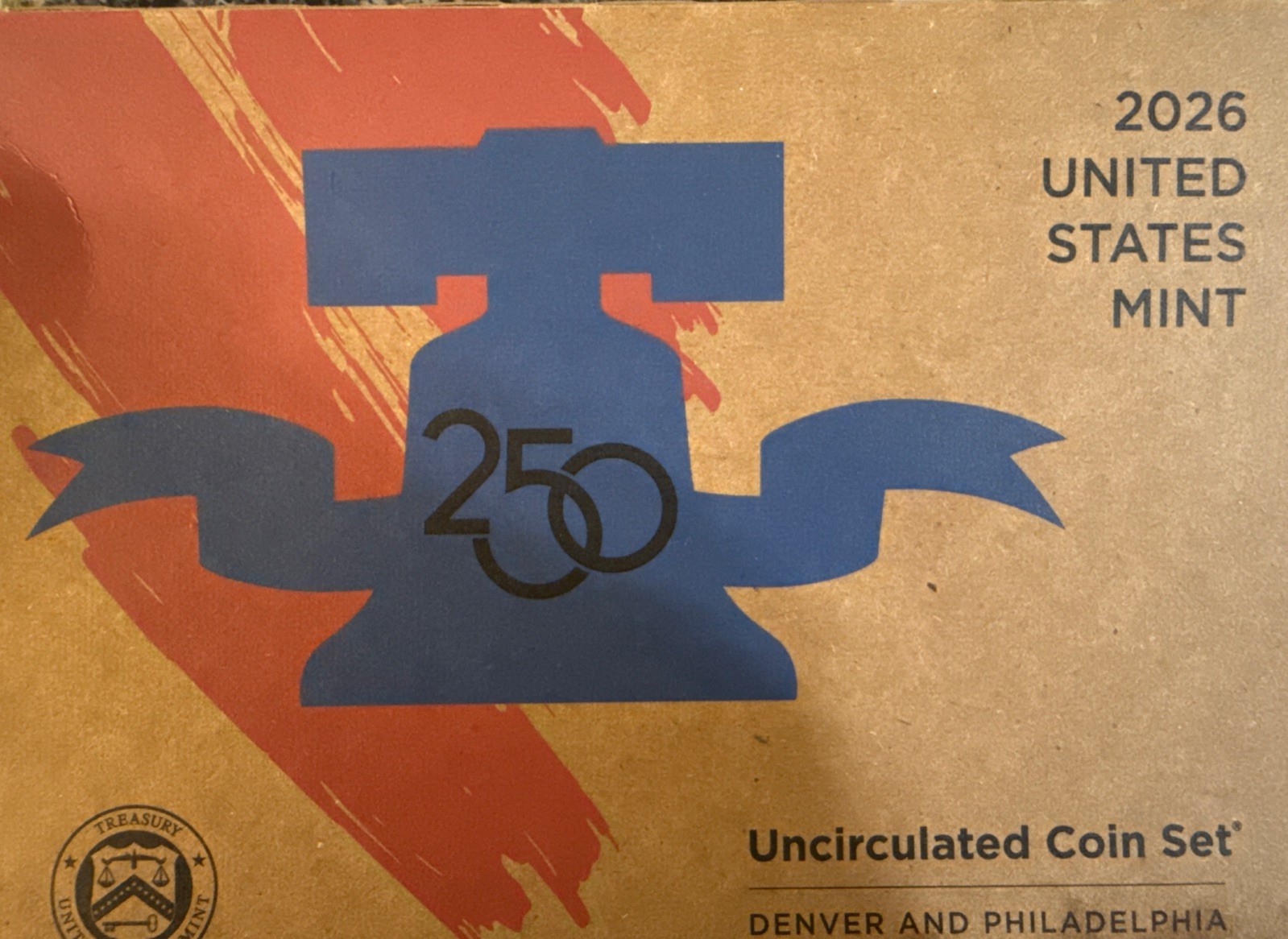 2026 Uncirculated Coin US Mint Set P&D With Dual Date Penny  Sealed Box Sold Out