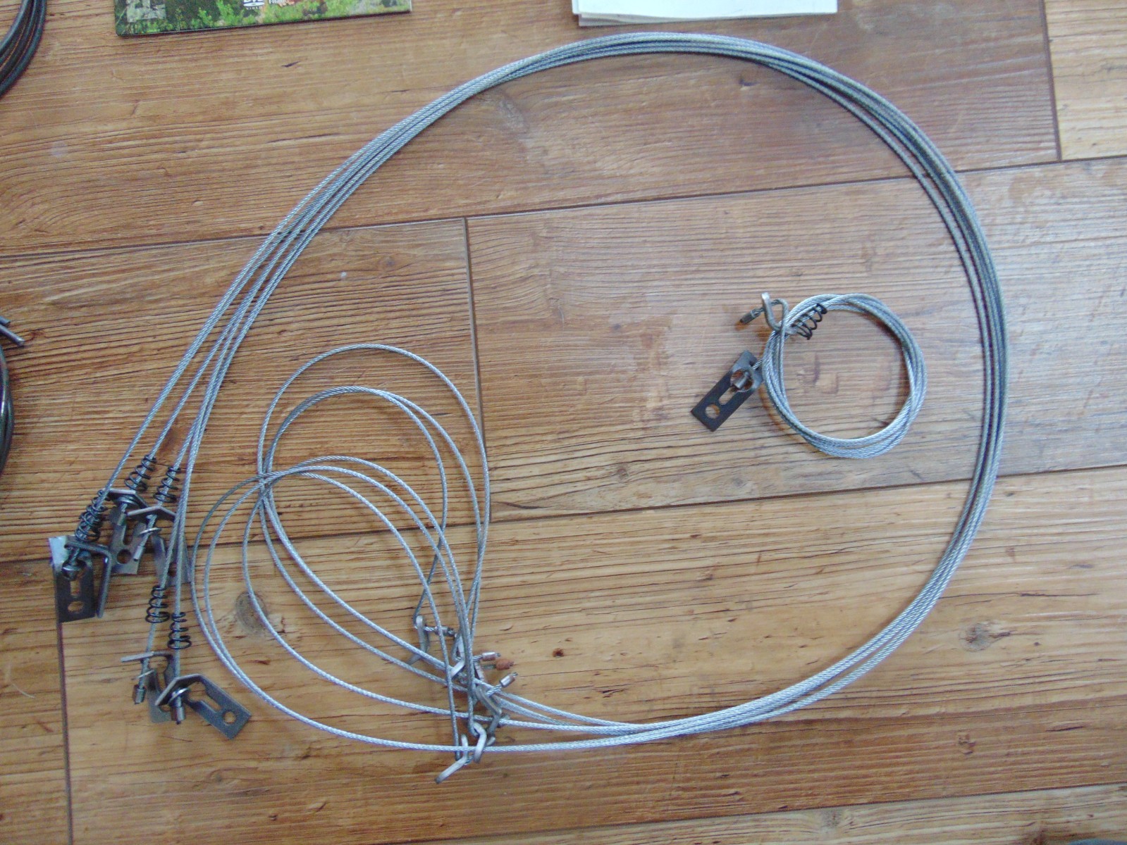 Trapping snare wire sets, support wire, trapping DVD set, free U.S. shipping