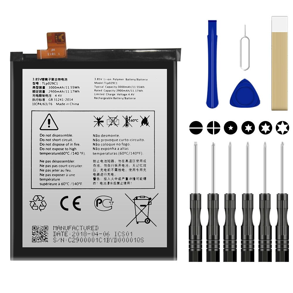 For GreatCall Jitterbug Smart2 5049S Replacement Battery TLP029C1 TOOL