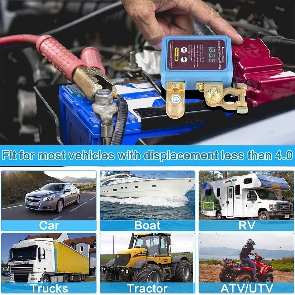 Remote Battery Disconnect Switch Anti-Theft