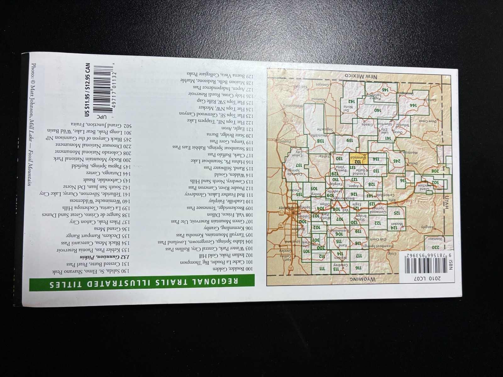 National Geographic Trails Illustrated Map 132 Colorado Gunnison, Pitkin
