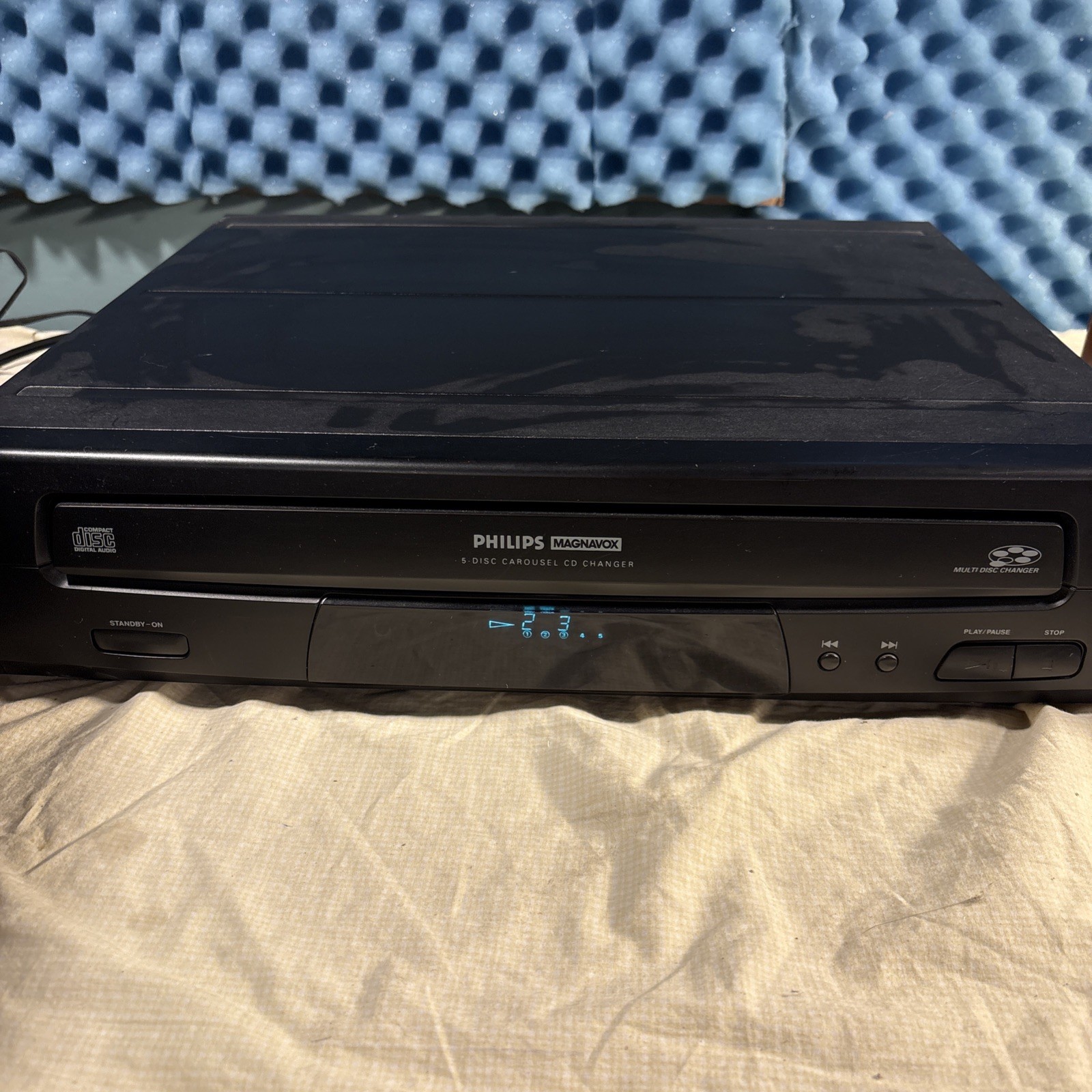 PHILIPS MAGNAVOX CDC735-5 Disc Carousel CD Changer Tested Works