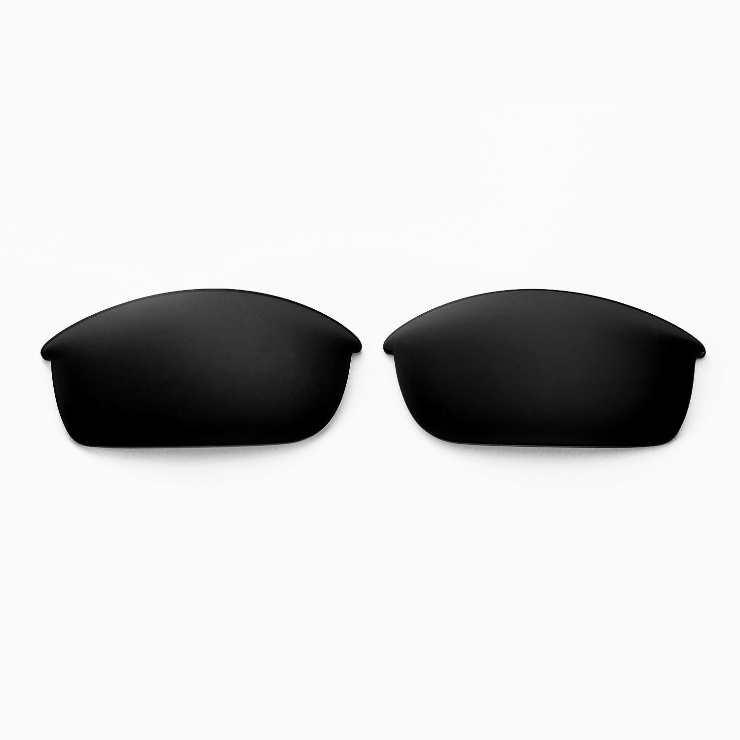 Walleva Black Polarized Replacement Lenses and Rubber Kit For Oakley Flak Jacket