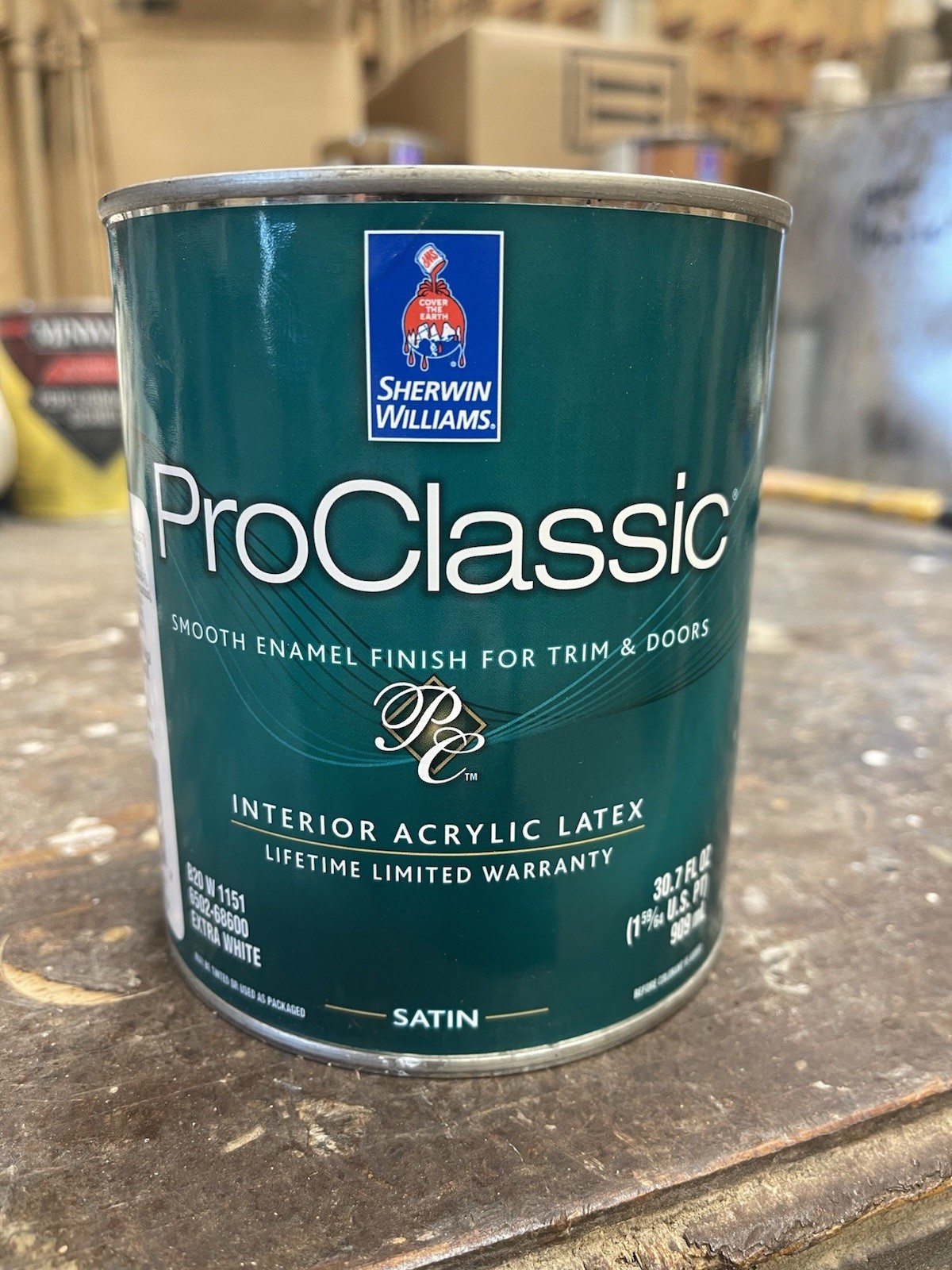 Sherwin Williams Pro Classic Trim Enamel/Water Base/Satin/ Custom Clay Beige