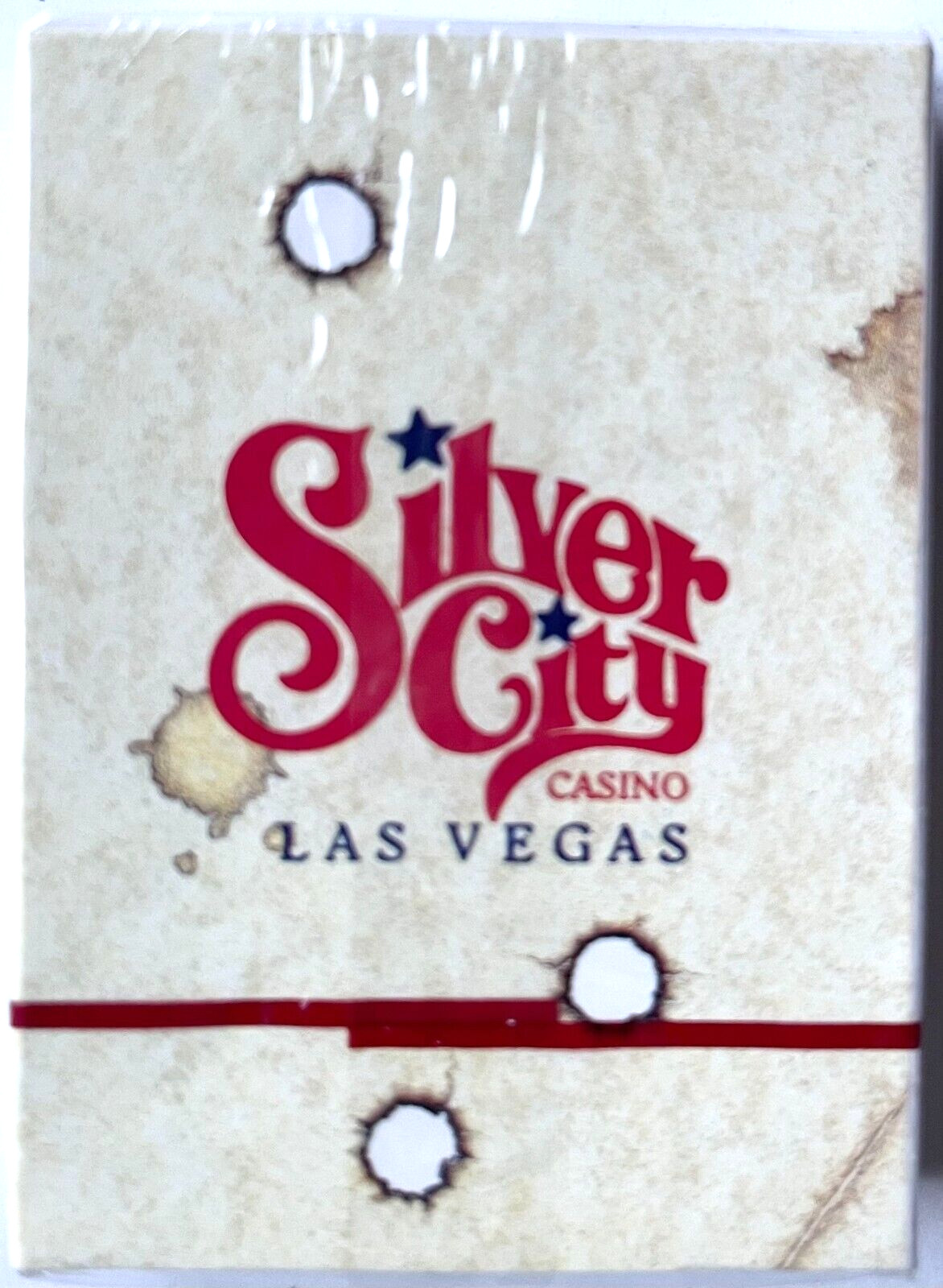 NEW SEALED VINTAGE LAS VEGAS NEVADA SILVER CITY DEFUNCT CASINO PLAYING CARDS