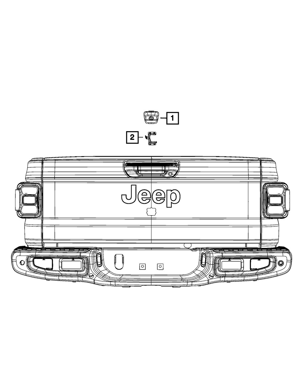 Genuine Mopar With Bezel Camera Assembly 6LY71RUAAE