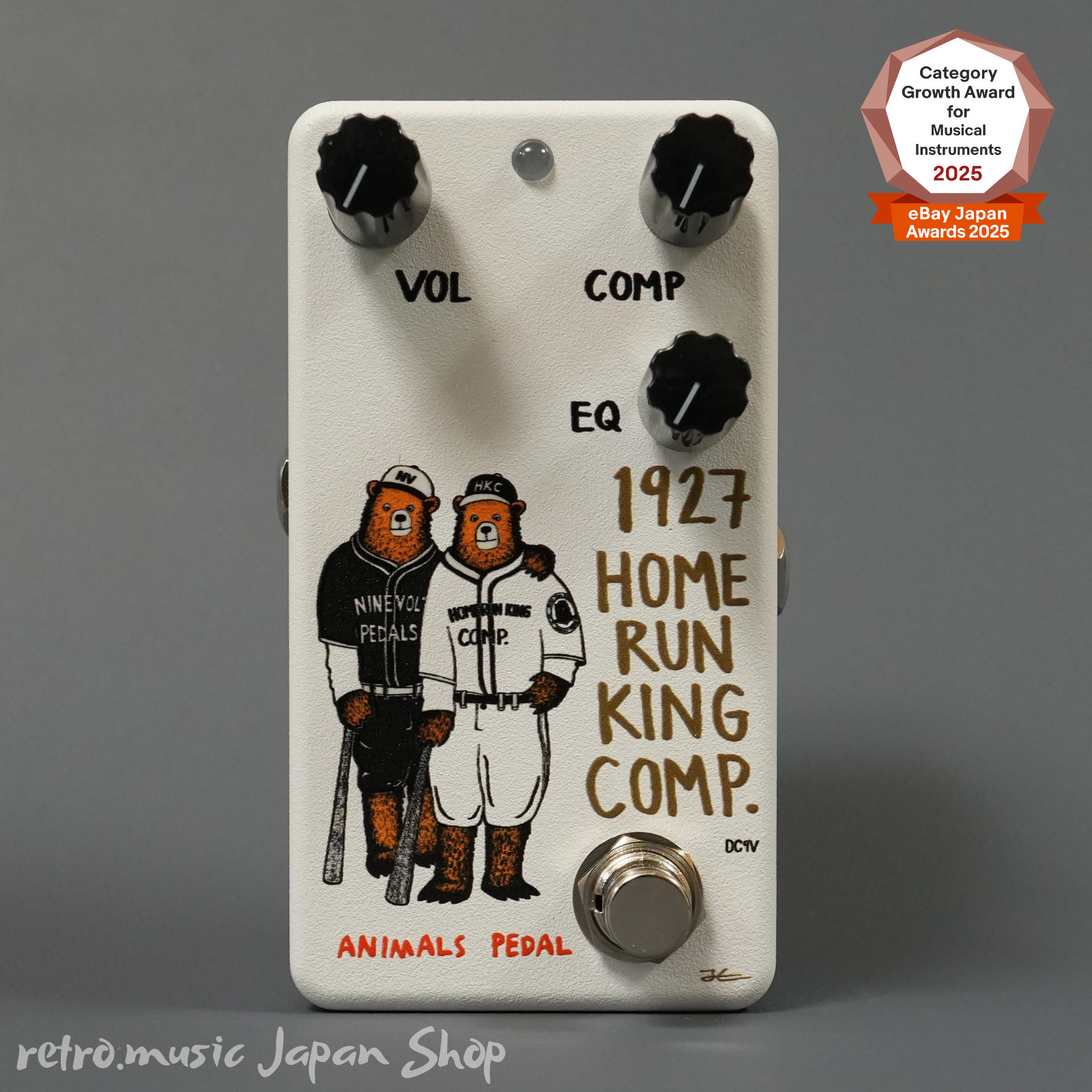 Animals Pedal 1927 Home Run King Comp Natural Compressor Guitar Effects Pedal