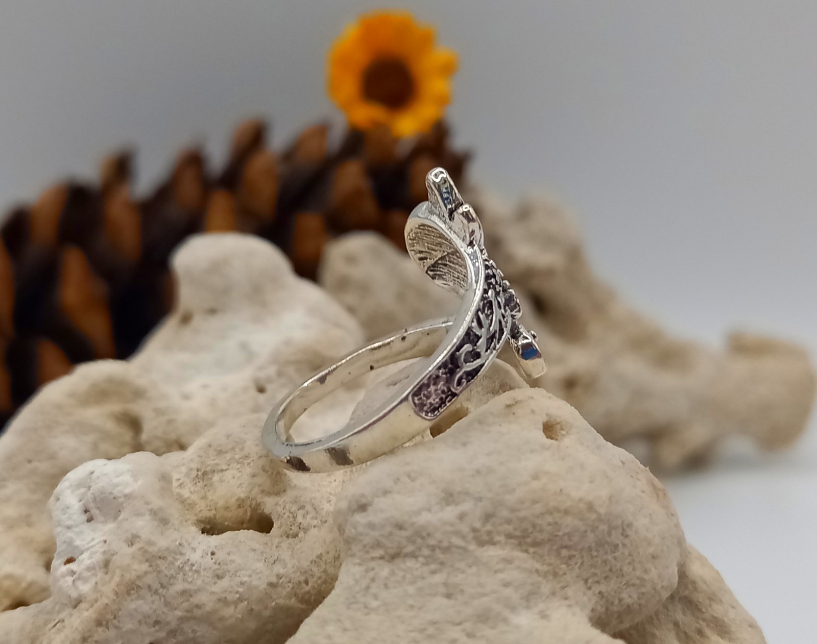 Spoon Ring Dragonfly Adjustable *READ DESCRIPTION *