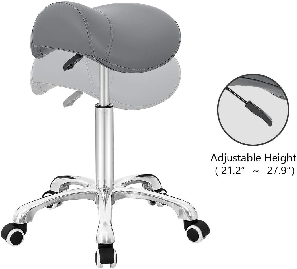 Taburete con ruedas para salón de masajes, ajustable hidráulico con ruedas NUEVO