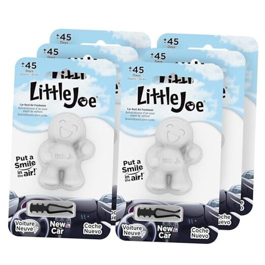 Little Joe 96401-6PK Scent Car Air Freshener Vent 6 Count (Pack of 1) - New Car