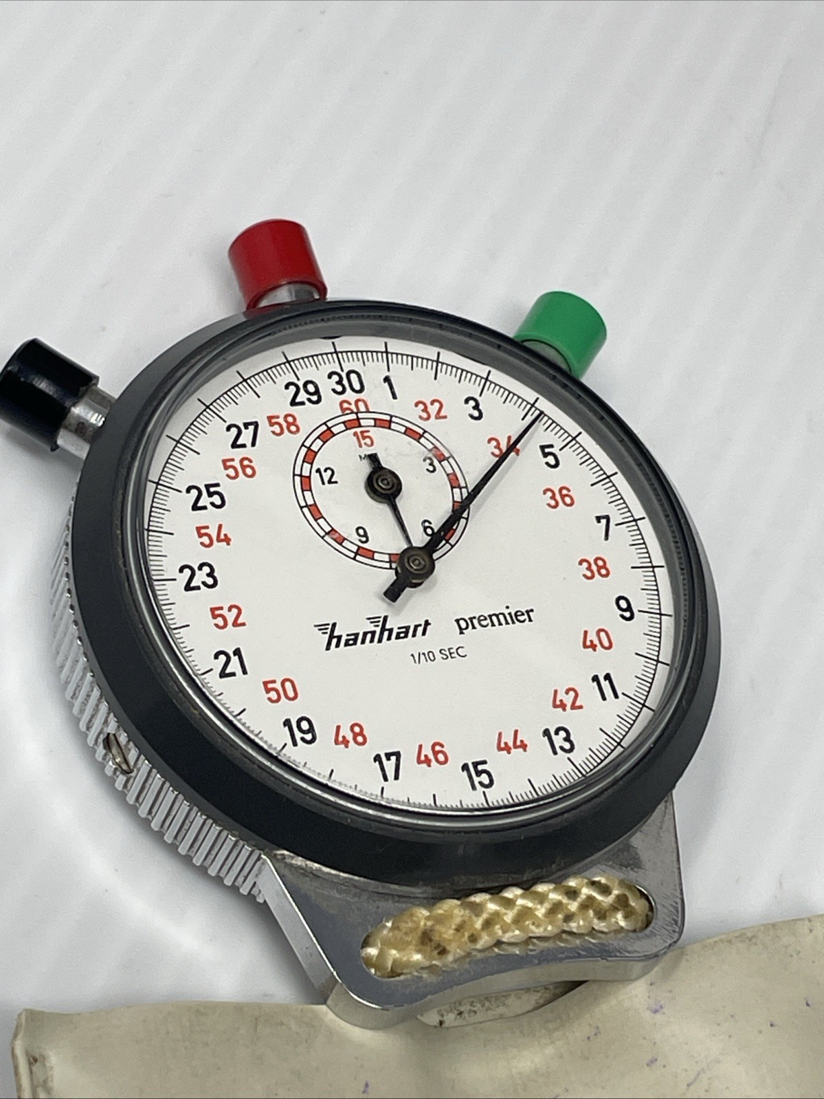 Hanhart Premier  Shockproof Stopwatch 1/10 SEC  Made In  Germany
