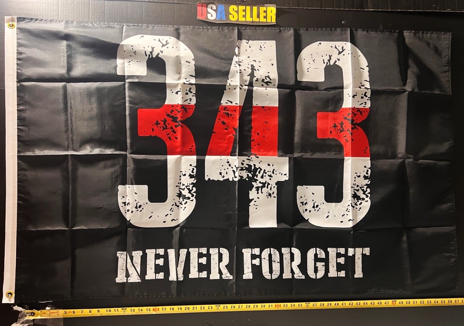 343 Never Forget Flag FREE USA SHIP 9/11 New York Man Cave America USA Sign 3x5'