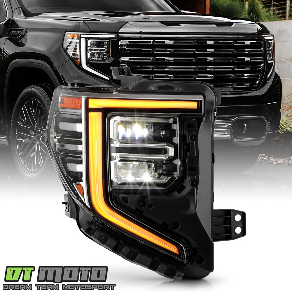 For 2022-2024 GMC Sierra 1500 SLT|Denali Full LED Headlight Headlamp - Pasenger