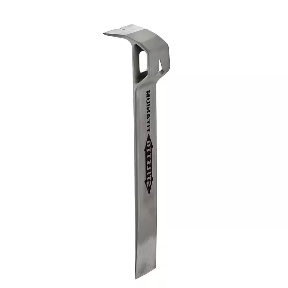 Titanium Multi Functional Glazer Bar with 12 In. Titanium Clawbar Nail Puller wi