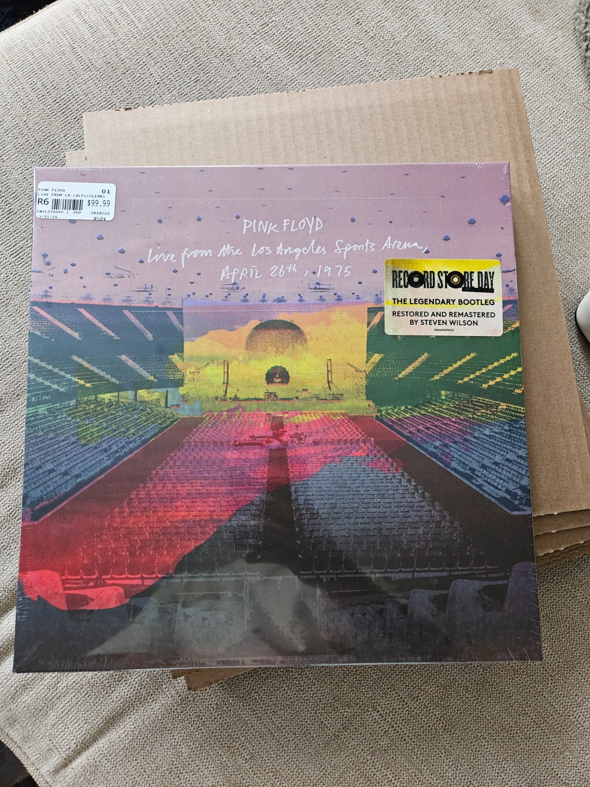 Pink Floyd Live From the Los Angeles LA Sports Arena Clear Vinyl 4xLP RSD 2026