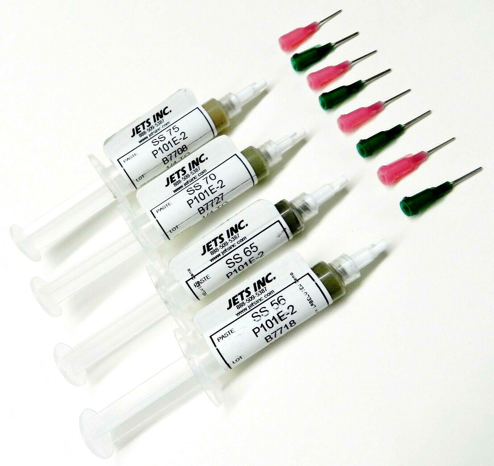 JTS Silver Solder Paste E-Soft Easy Medium Hard 1/4Toz. Syringe Soldering Paste