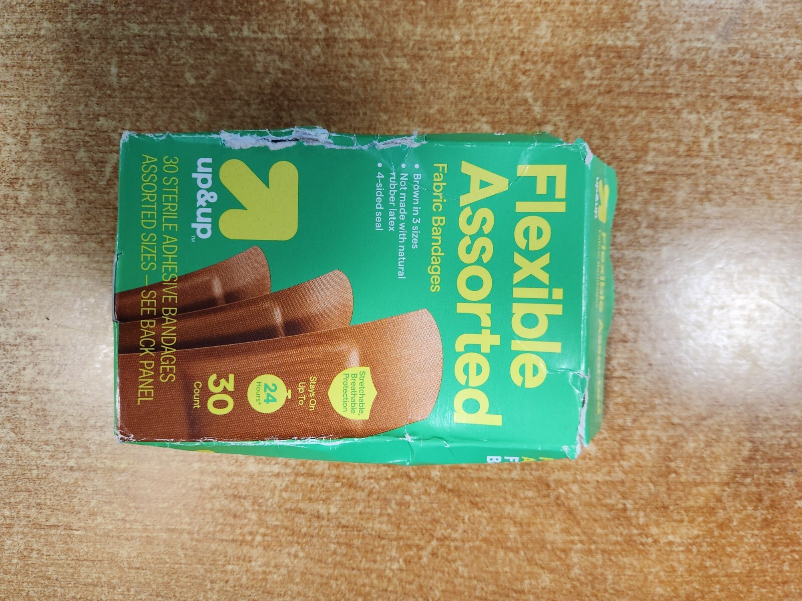 4 Boxes: up & up Assorted Bandages - See Description E16C