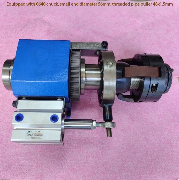 Small Lathe Multi-Function Headstock Pneumatic Quick-Action Chuck Rotary Type