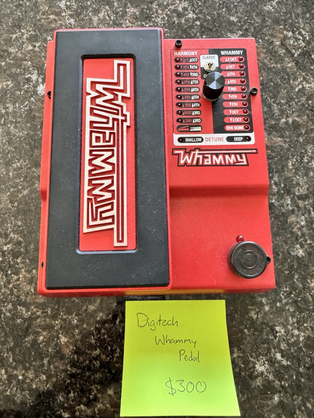 DigiTech Whammy Pitch Shifter Guitar Expression Pedal Digital WHAMMYV-01