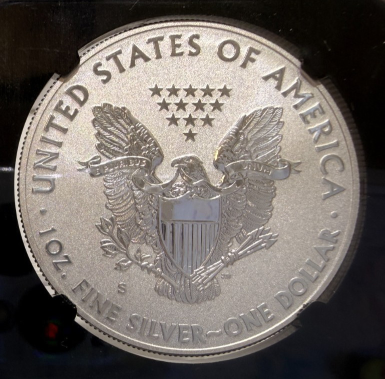 2012 S AMERICAN EAGLE $1 REVERSE PROOF PR70 NGC SAN FRANCISCO SET