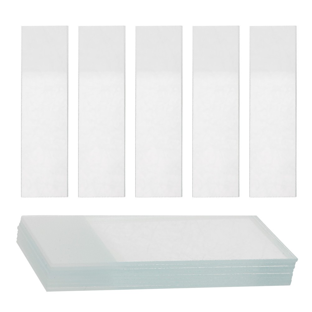 50 Pcs Microscope Specimen Slides Blank Glass for Microscopes Accessories