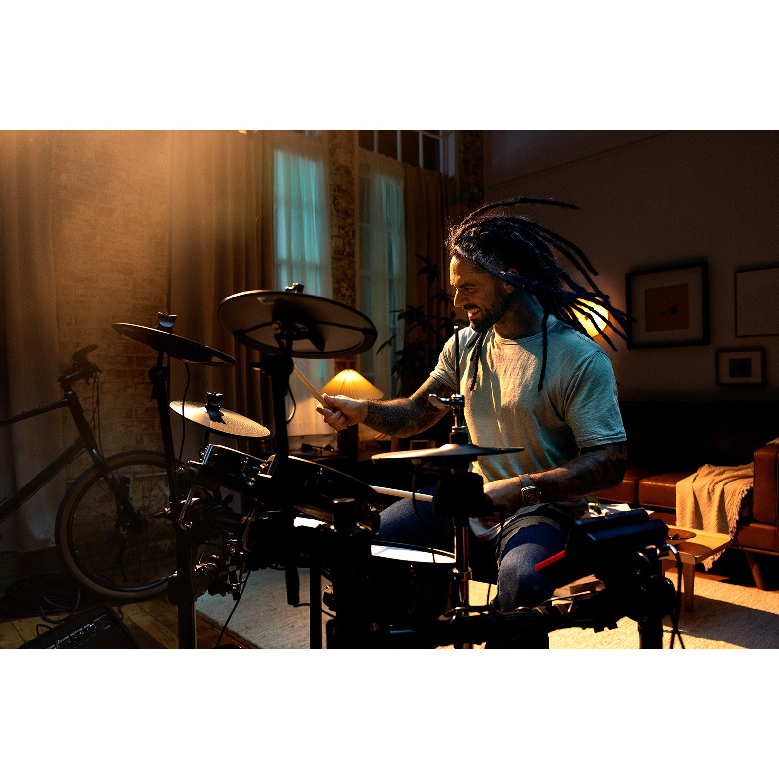 Alesis NITRO ULTIMATE 9-Piece Electronic Drum Set Kit with Bluetooth