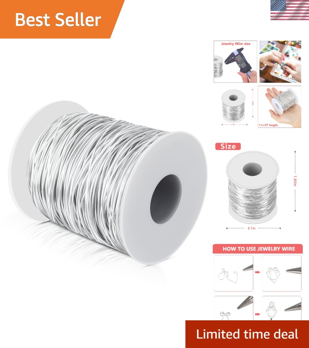 Elegant 164 FT 20 Gauge Soft Stainless Steel Wire - Perfect for Jewelry Making