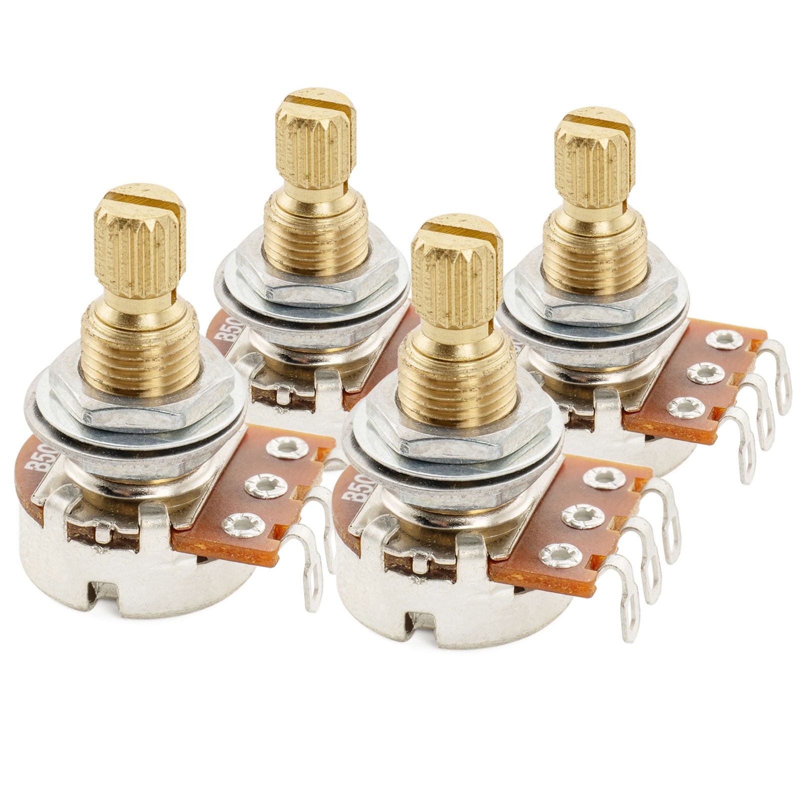 Musiclily Pro 4 Brass Thread Mini Metric B500K Linear Taper Guitar Potentiometer