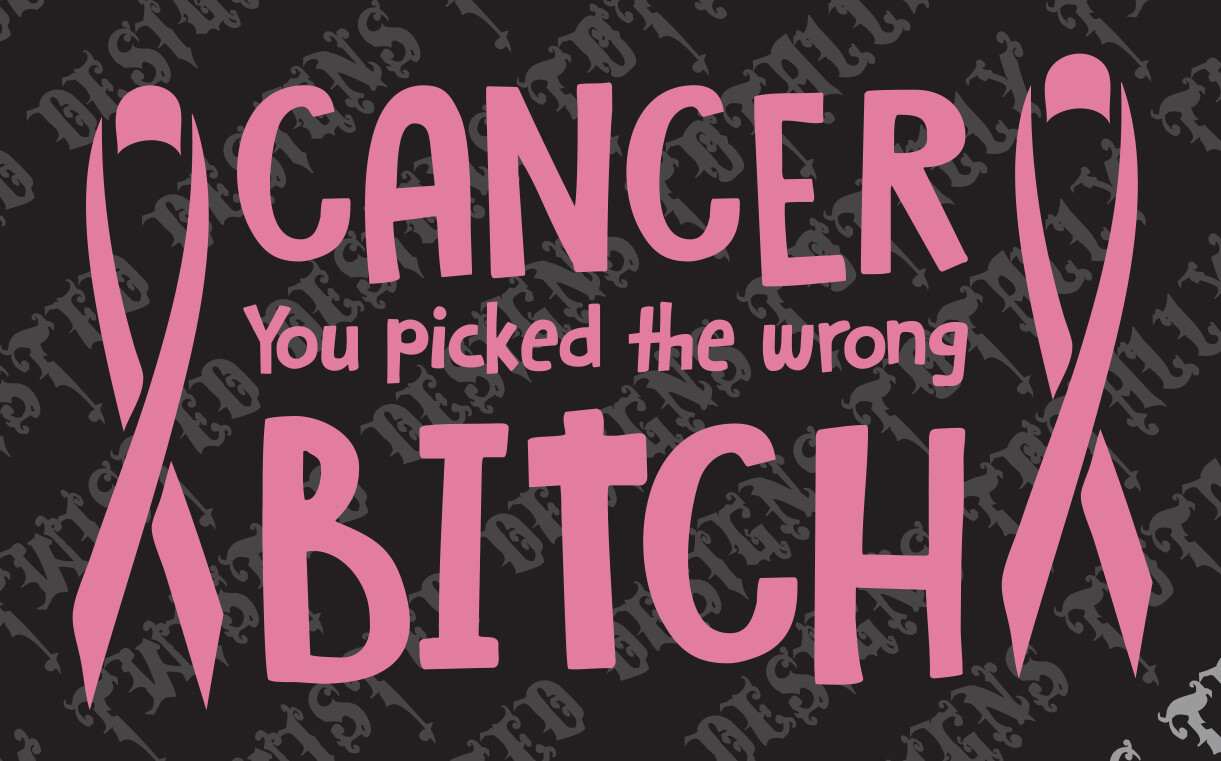 Breast cancer awareness funny car truck vinyl decal sticker pink fight