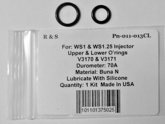 Clack WS1 & ES1.25 Injector O-rings Kit / R&S 011-013CL / V3170 & V3171