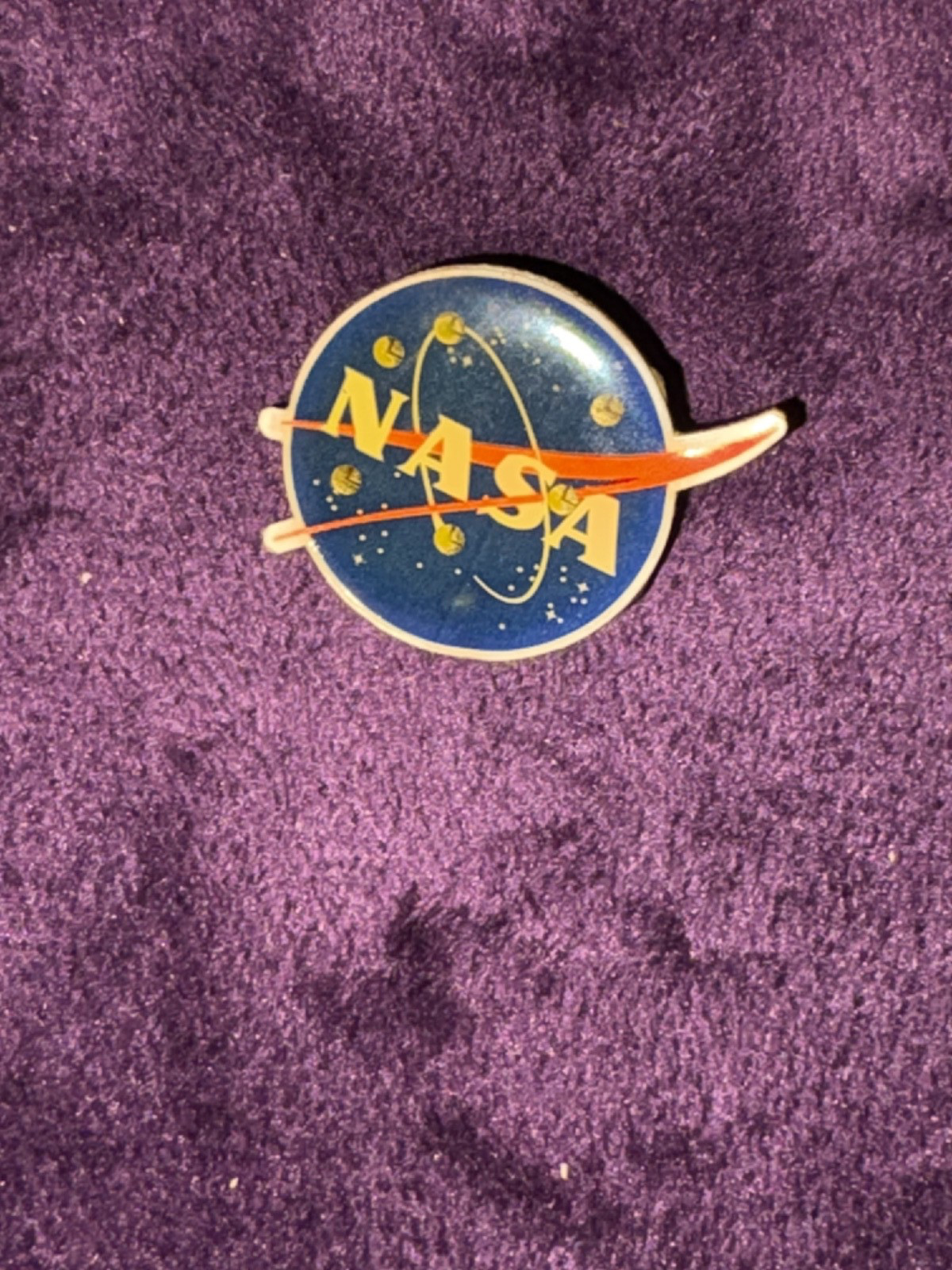 NASA,  original vintage collector pin W lighting function, w free shipping