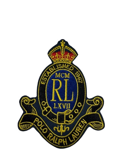 Polo Ralph Lauren Crest Patch Iron-On/Sew-On Embroidered