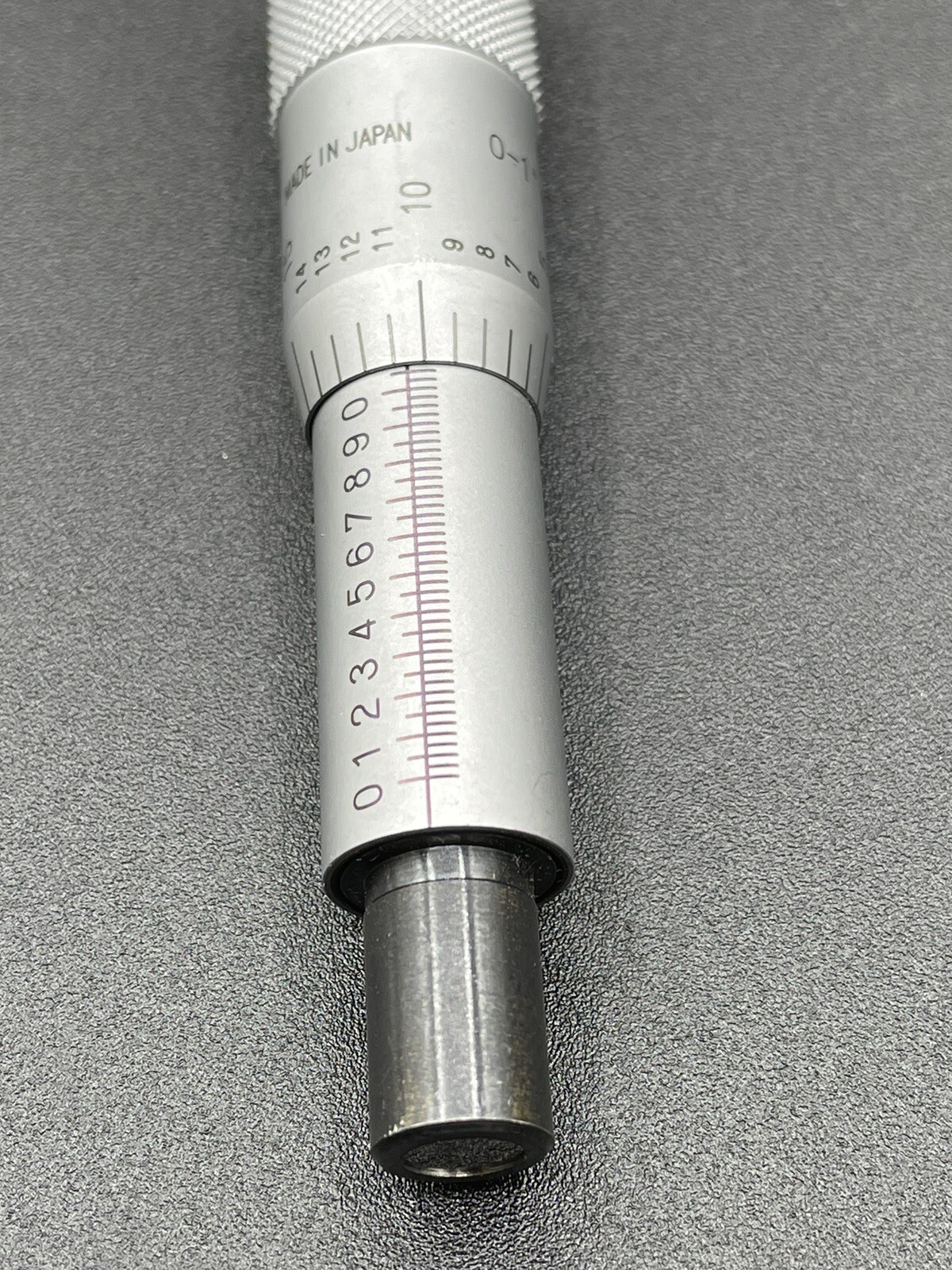 Mitutoyo 0-1” / 0.001” Middle Size Micrometer Head Plain Thimble Flat Face